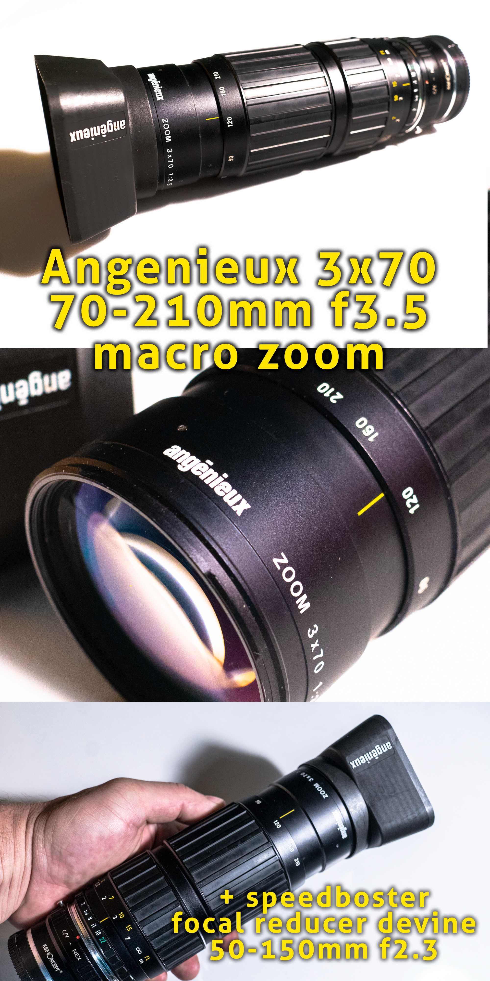 Obiectiv foto  tele PORST 135mm f1.8 + Angenieux, Kinoptik Tegea 5.7