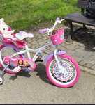 Bicicleta 16” barbie si trotineta globber