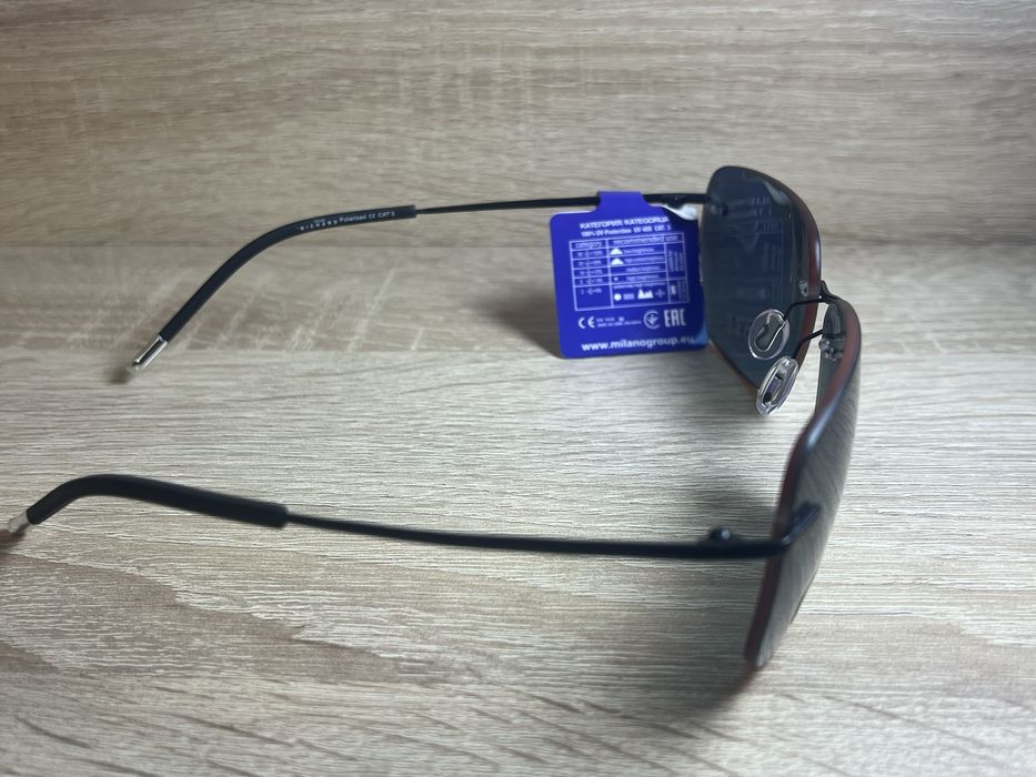 Оригинални мъжки безрамкови слънчеви очила с поляризация -50%