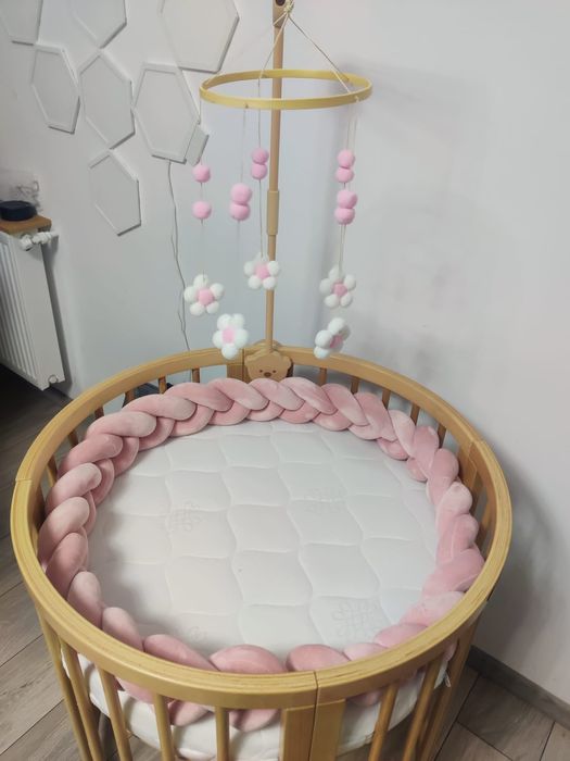 Pătuț Meriess bebe oval 6 in 1