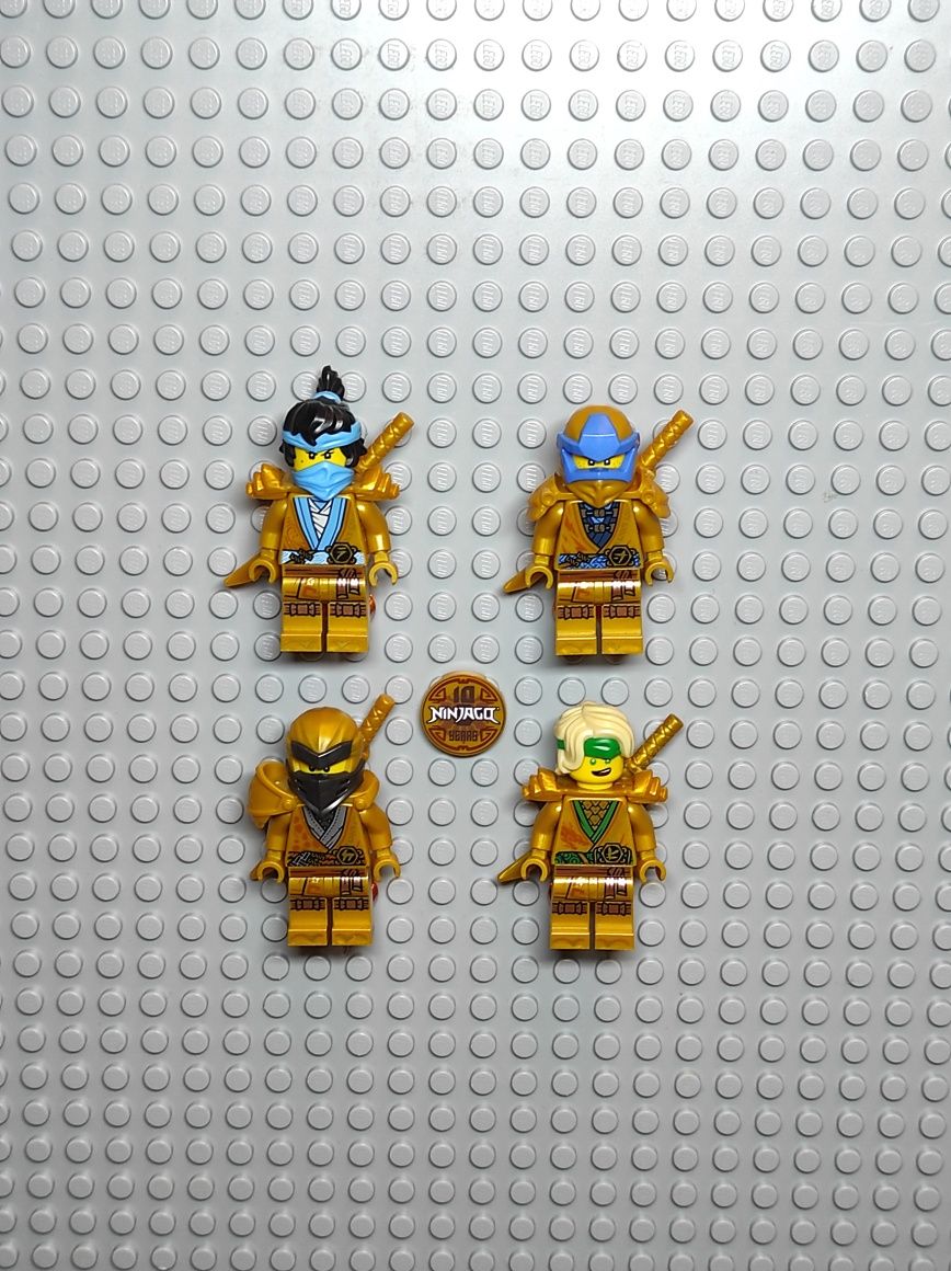Lego Ninjago Minifigurine Golden Anniversary : Nya, Jay, Cole, Lloyd