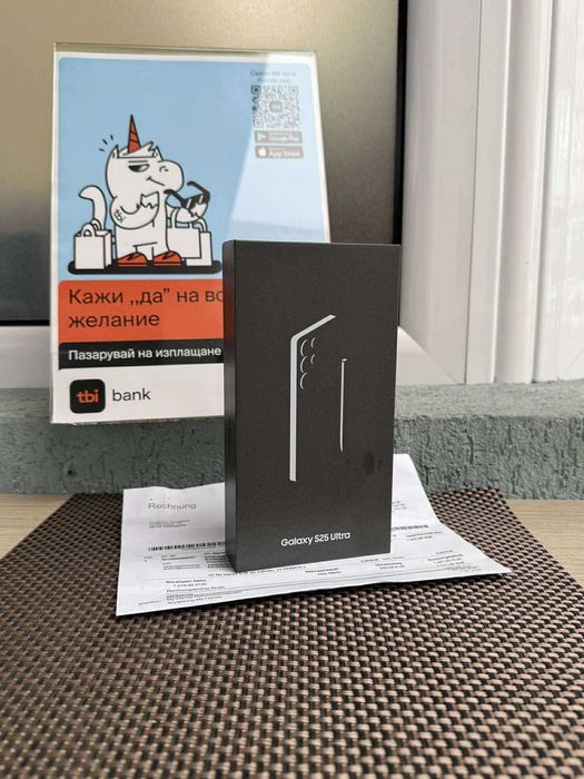 НОВ! ГАРАНЦИЯ! SAMSUNG S25 ULTRA Лизинг от 72лв/м Titanium black 256gb