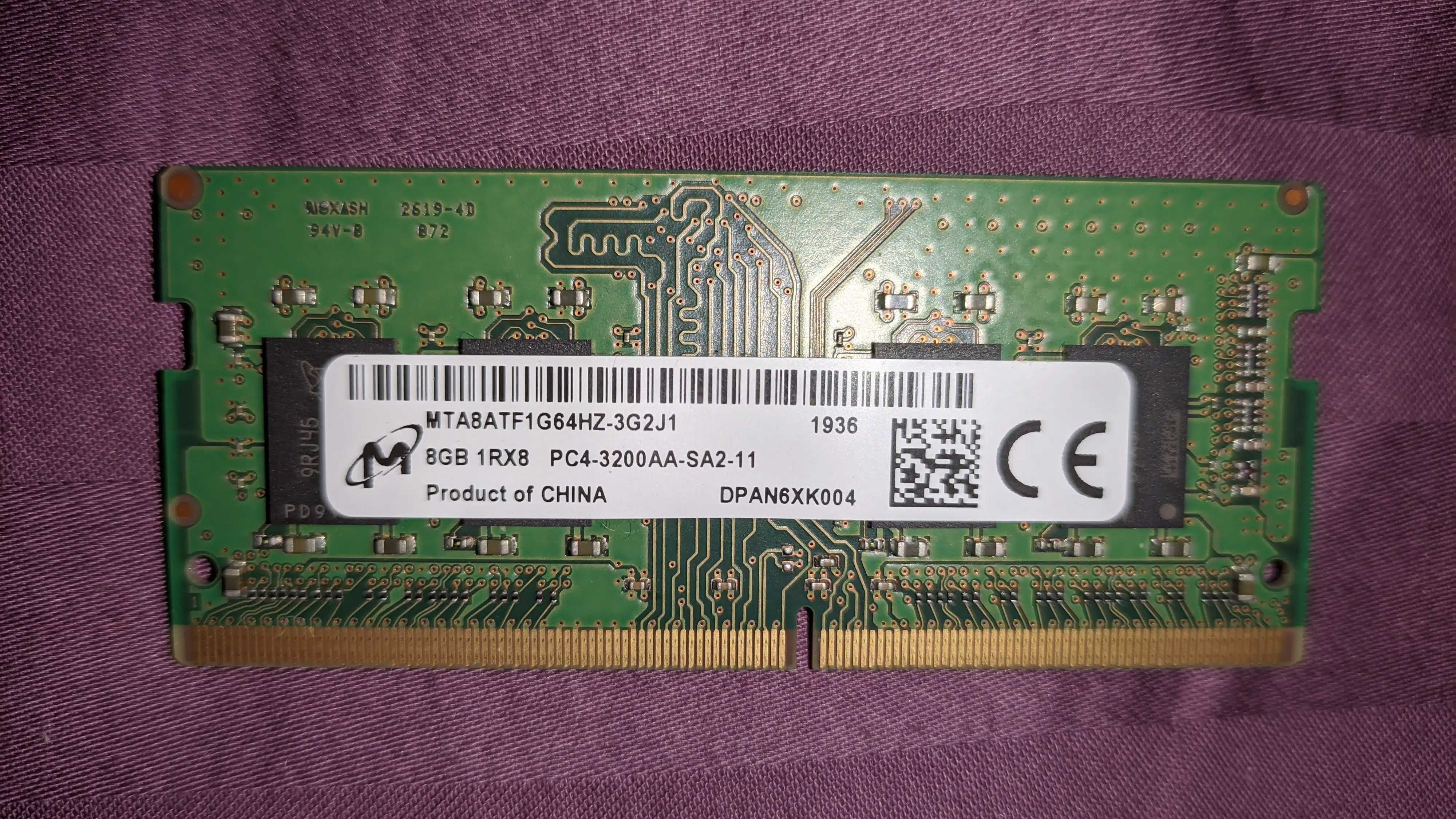 Micron 8GB DDR4-3200MHz CL-22 SODIMM