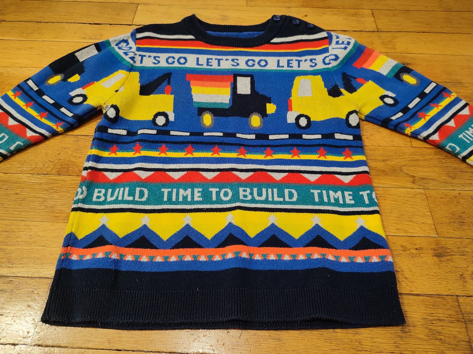 NEXT детски памучен пуловер размер 110см