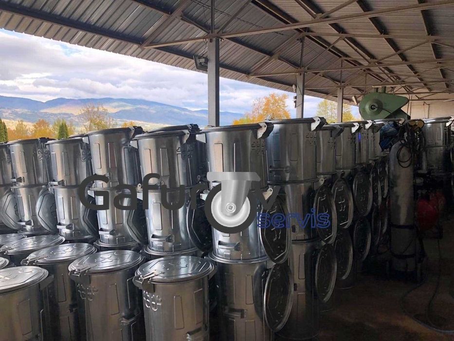 Метална кофа за смет тип ”Мева” - поцинкована, здрава и устойчива