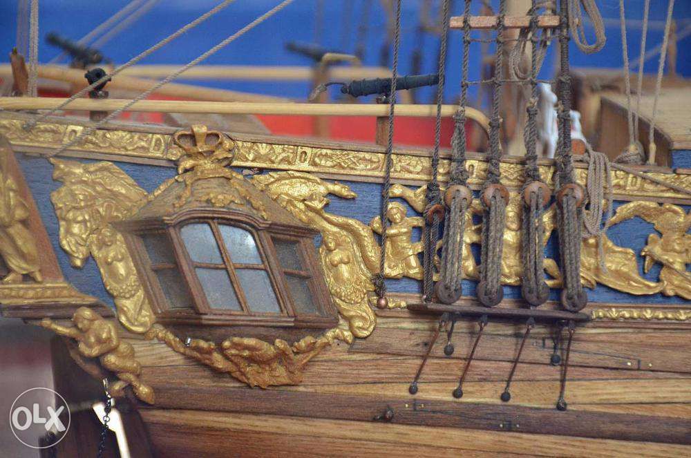 Macheta navei HMS Royal Caroline 1749,yaht al casei regale Britanice