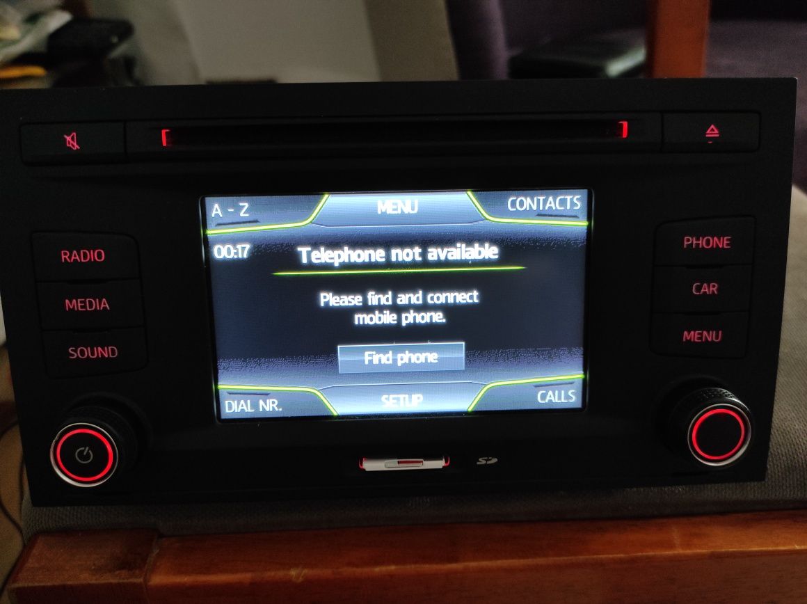 Radio  VW Seat Leon 2013 2017 bluetooth card telefon mib entry plus