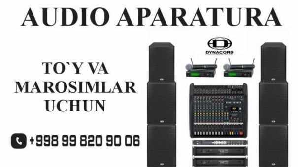 To'y va marosimlar uchun Audio Aparatura hizmmati
