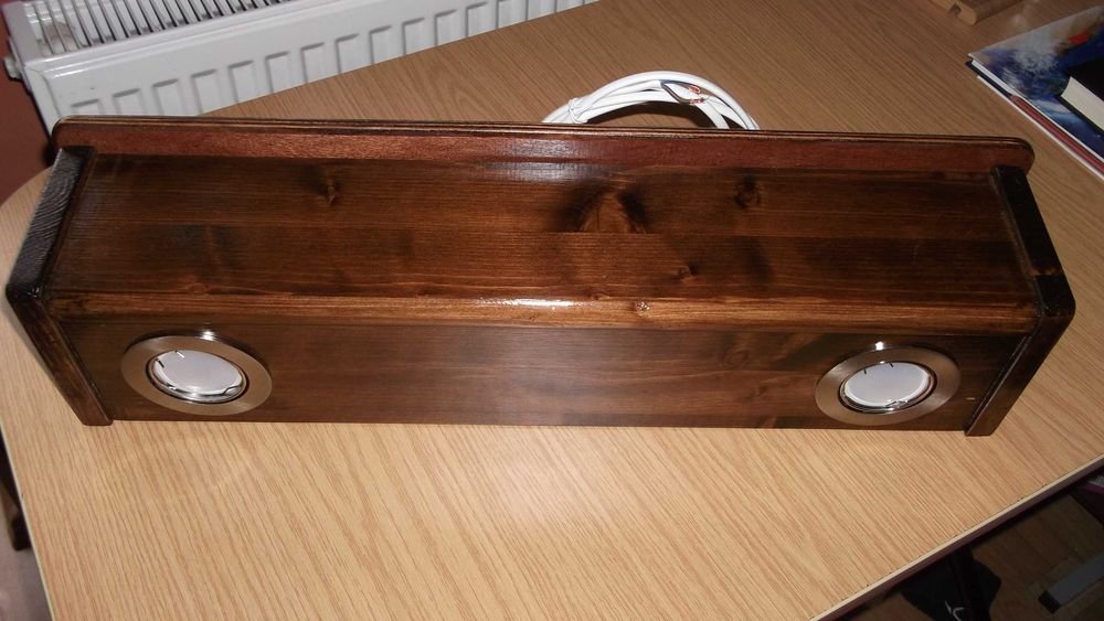 Lampa din lemn masiv 230V