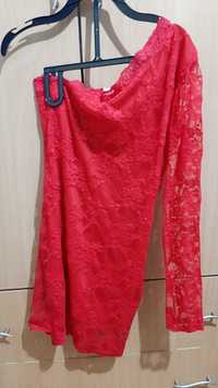 Rochie de seară roșie, mini, mărimea S