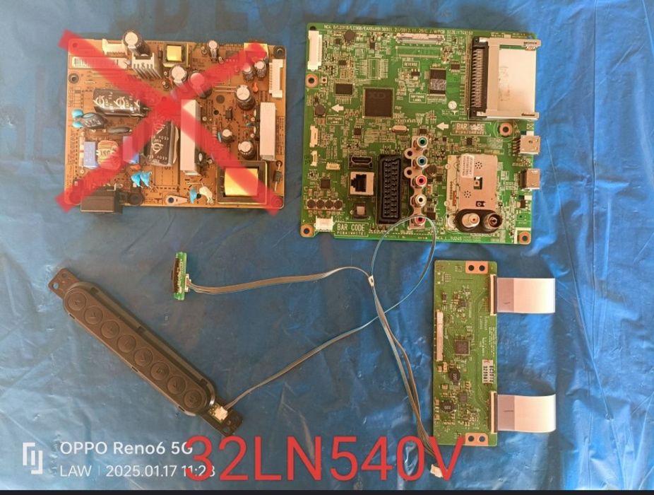 Piese placă sursa t-con tv LG 32-65"
