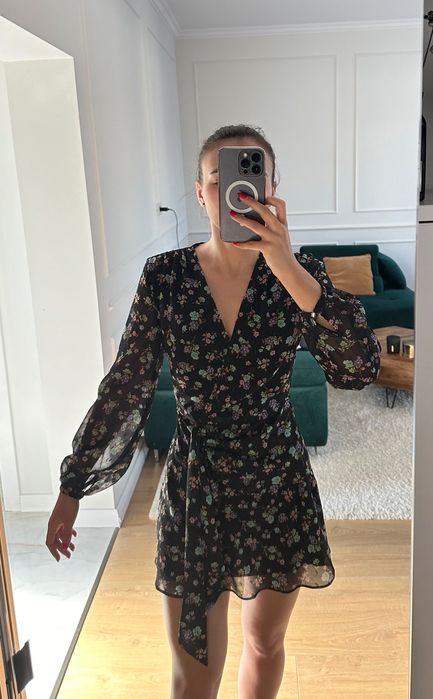 Rochie Zara, florală, mărimea XS