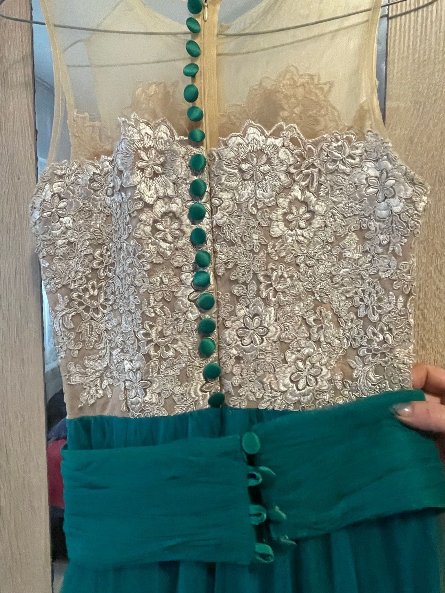 Rochie de seara verde turcoaz