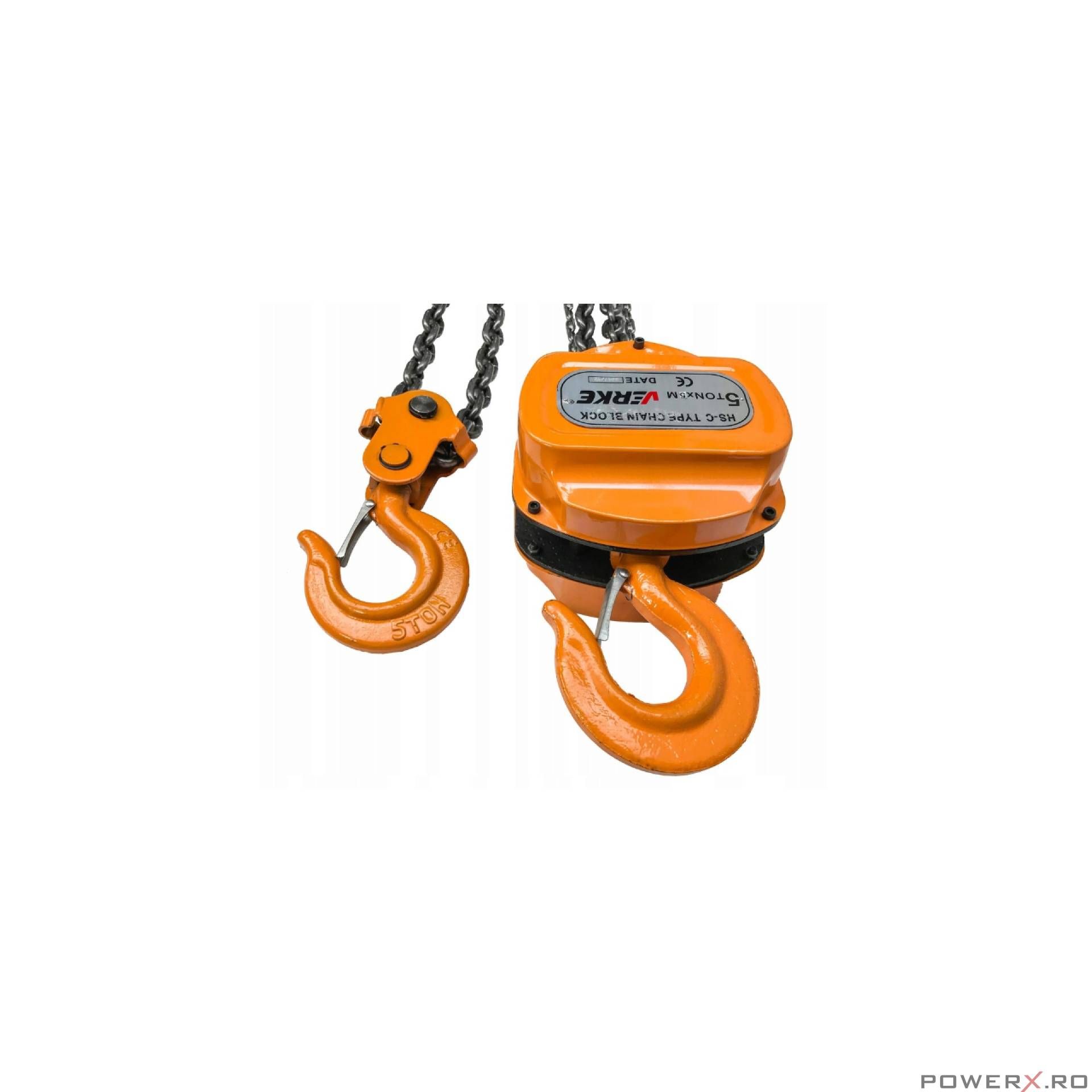 Macara, palan manual cu lant 5000 kg, 5 tone Verke