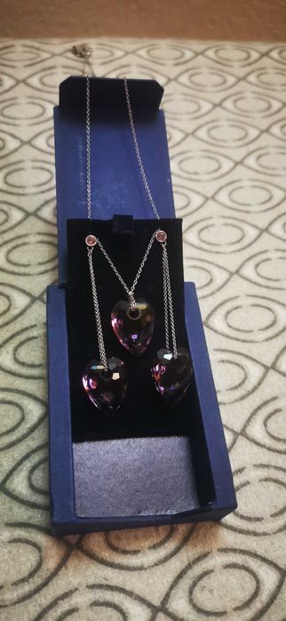 Комплект колие и обеци Swarovski