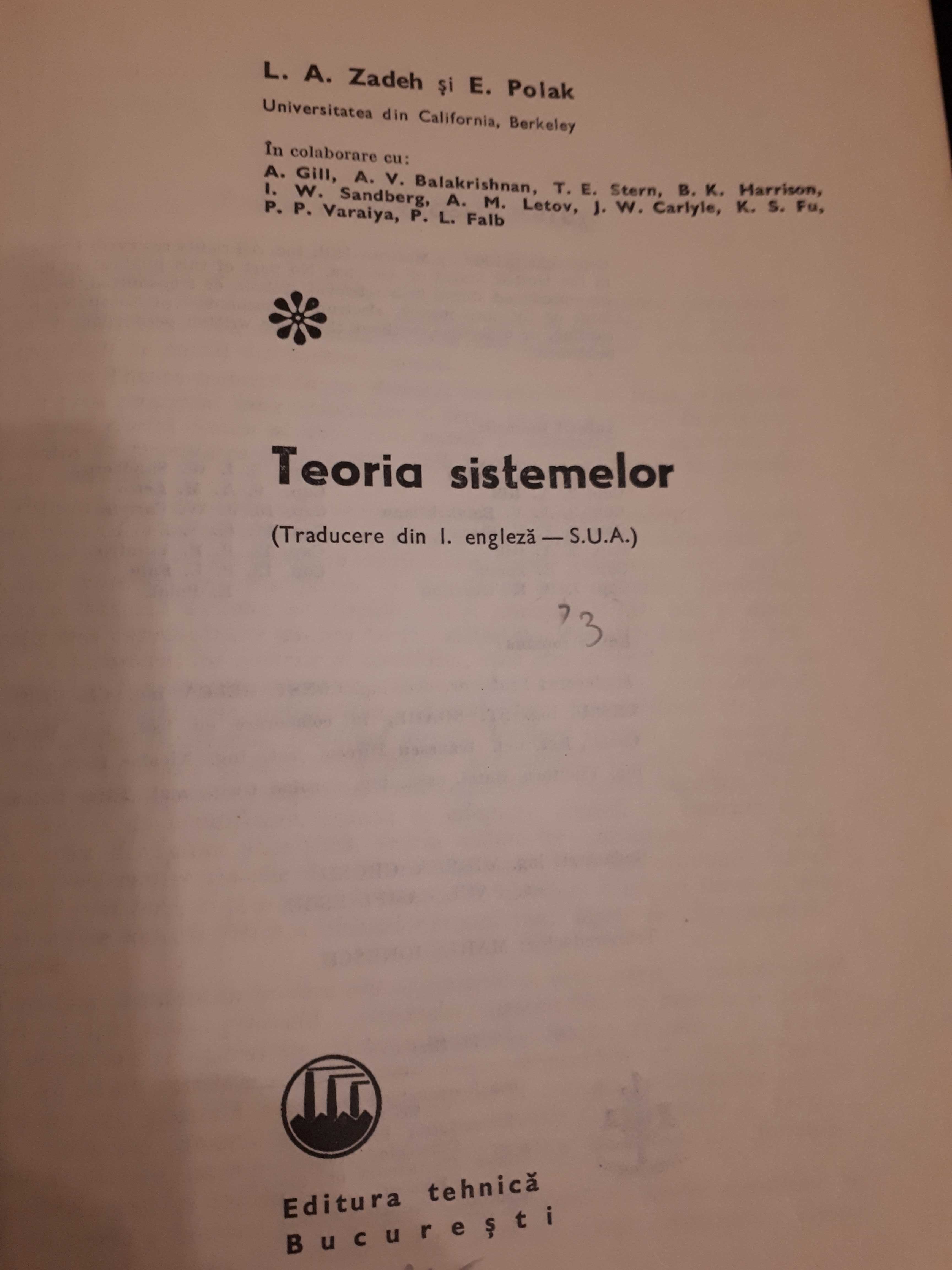 Teoria sistemelor,  Zadeh, Polak