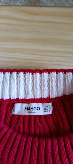 Дамски трикотажен пуловер на "Манго" - 100% памук