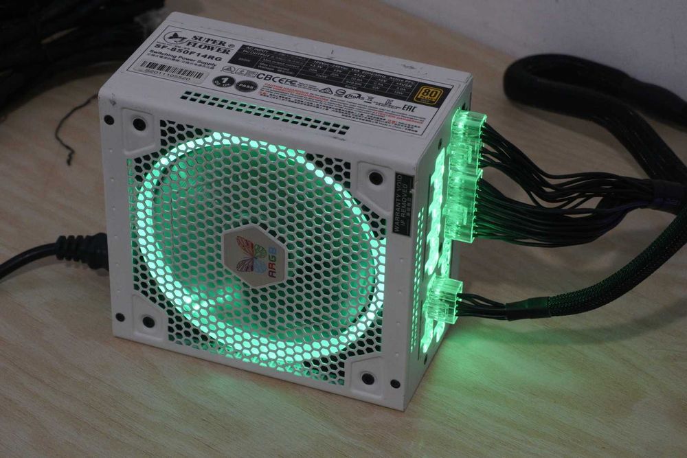 Захранване PSU 850W Super Flower RGB White 80+ Gold / Вкл.ДДС