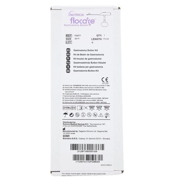 Nutricia flocare gastrostomy button