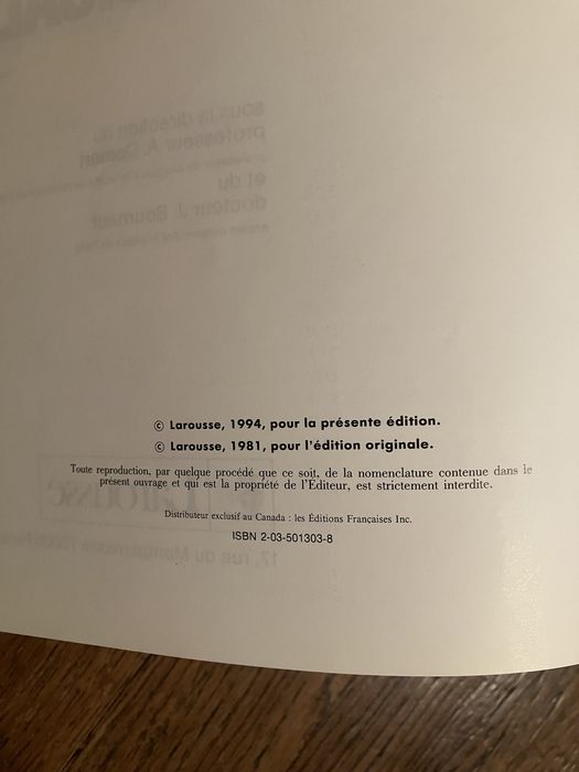 Nouveau Larousse Medical (1994) in Limba Franceza