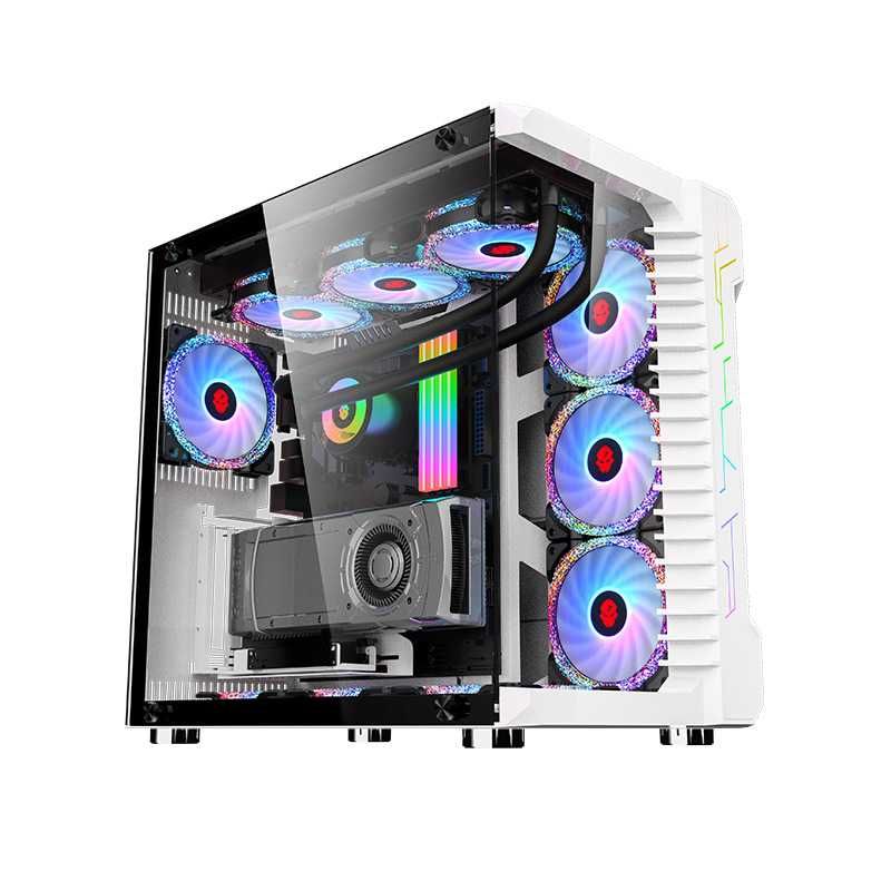 Кутия PNB бързо разглобяване Full-Tower, Tempered Glass, Бяла pc case