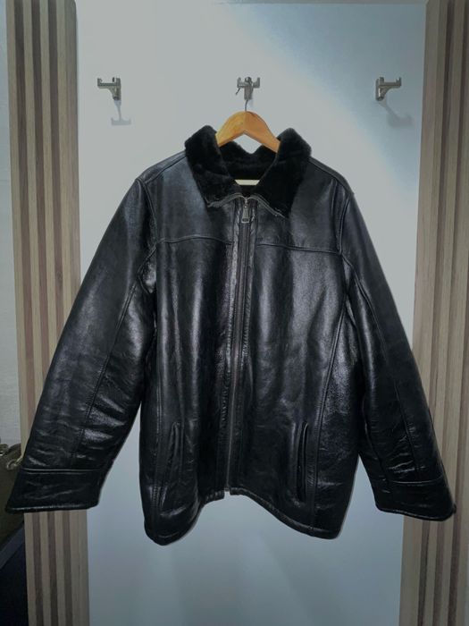 Мъжки кожух от агнешка кожа