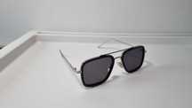 Ochelari de soare Dita Flight - Iron Man - Rama argintie Lentile negre