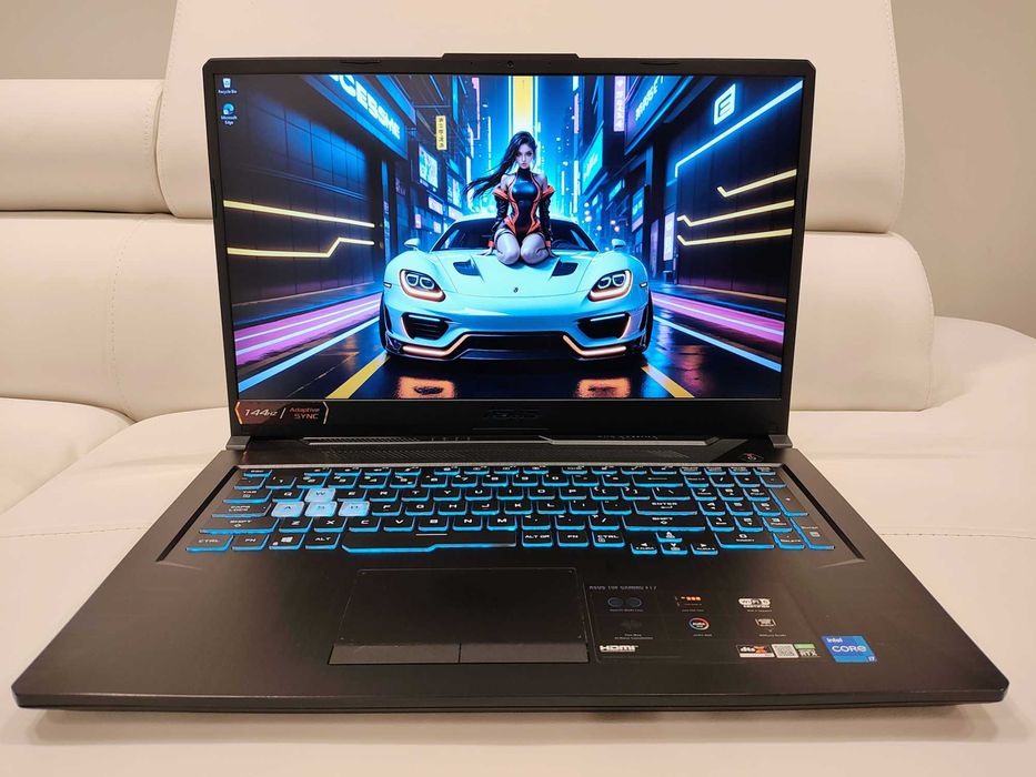 Laptop gaming Asus TUF nou, intel core i7-11800H, video RTX,  17,3"