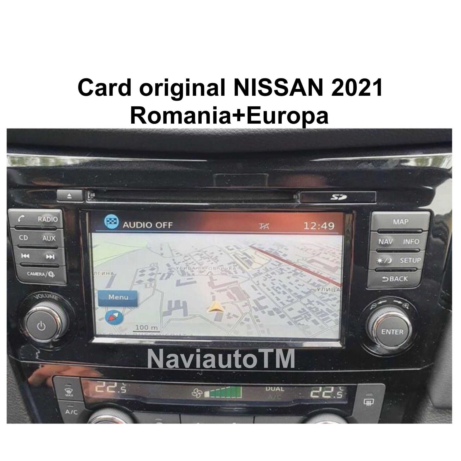 SD Card NISSAN Harta Navigatie NAVI LCN3 Juke Qashqai Note 2023