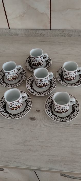 Cesti cafea portelan expreso