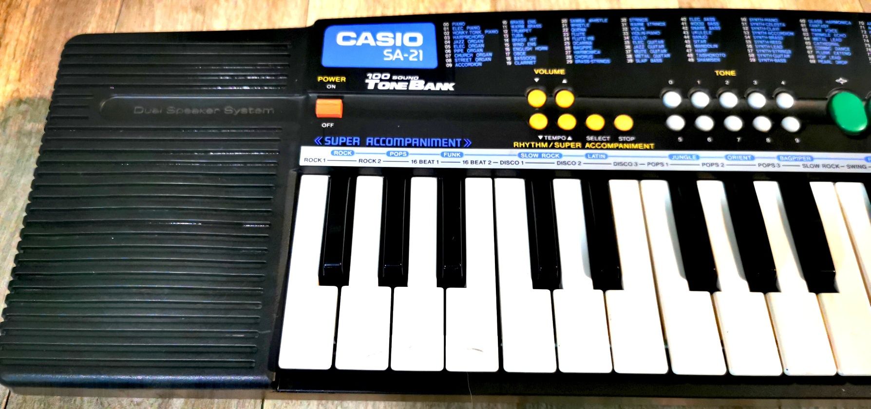 Instrument musical electronic piano tone Casio mini keyboard