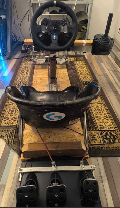 Simulator Racing Complet – Custom Kart Rig + G920 + Schimbător + VR