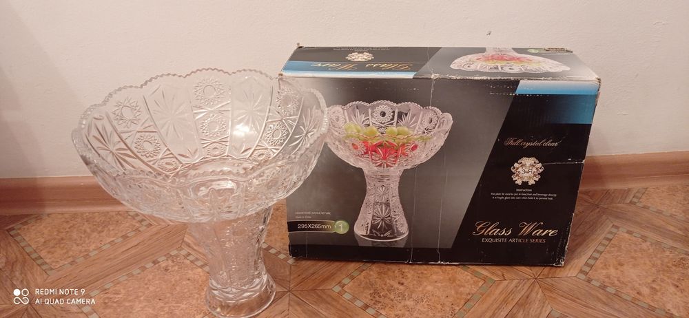 Ваза большая для фруктов, всего 4 шт