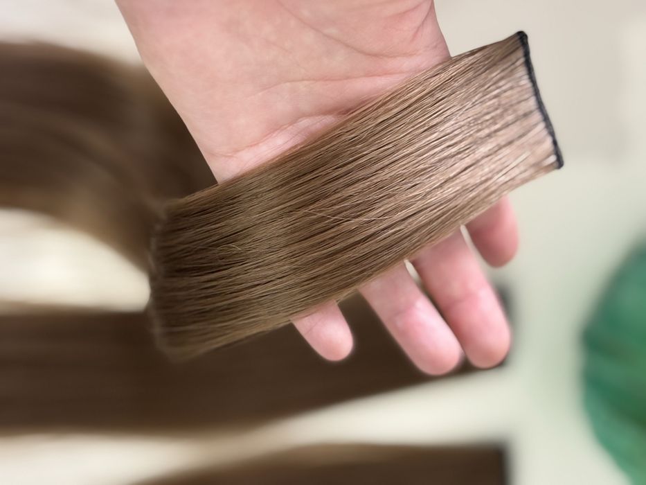 Волосы на заколках