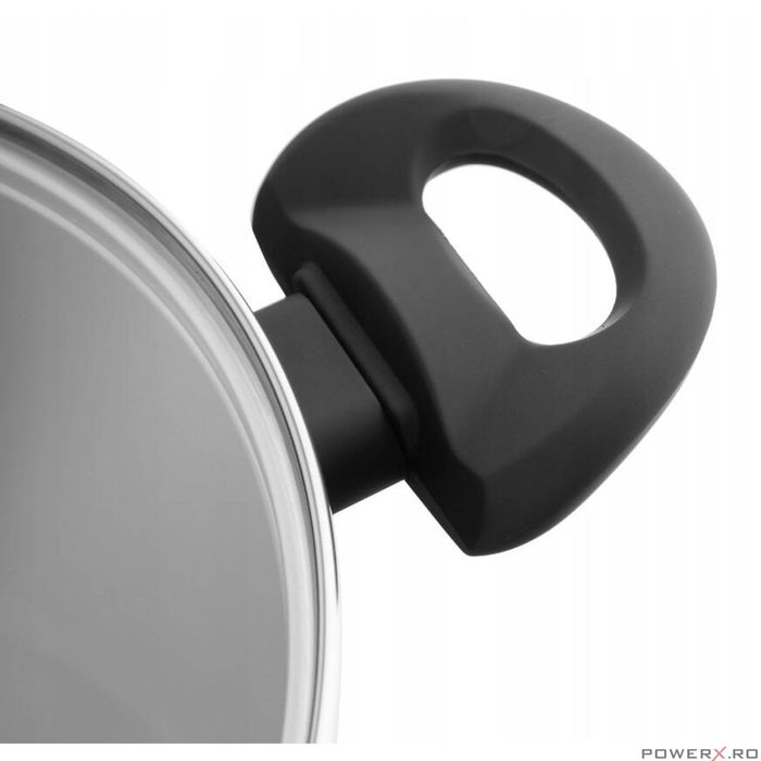 Oala din aluminiu forjat, cu capac, 26cm, 5.1L, invelis antiaderent si