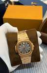 patek philippe nautilus gold grey
