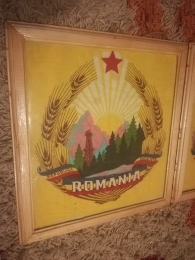 stema RPR- RSR, originala, comunism, Ceausescu, Dej, colectie, rara
