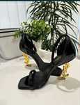Sandale YSL 9cm toc auriu