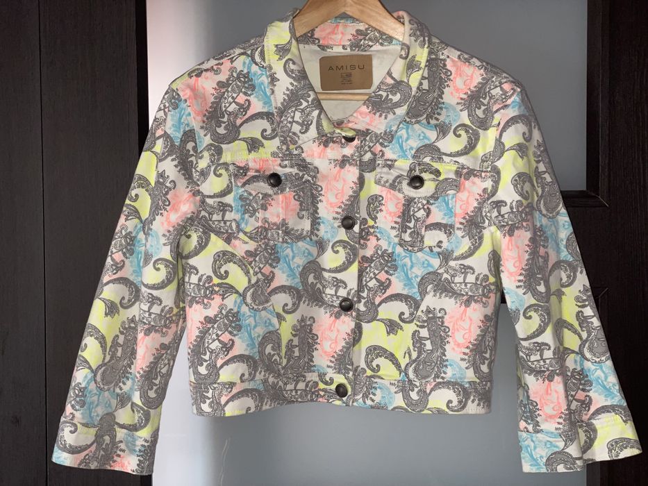 Jachetă blugi imprimeu