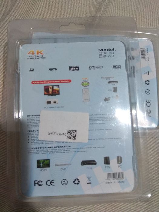 4K Uhd switch 5x1 porturi cu telecomanda