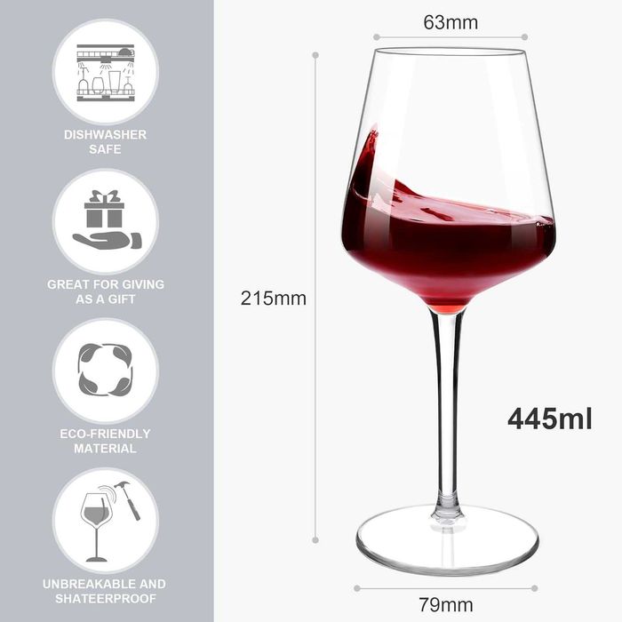 Set 6 pahare de vin din Tritan