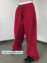 Pantaloni baggy baieti rosii