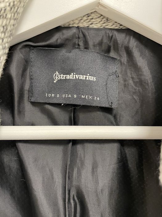 Palton gri Stradivarius