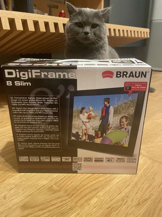 Rama foto digitala BRAUN DigiFrame 857, 8”, 4:3, Negru