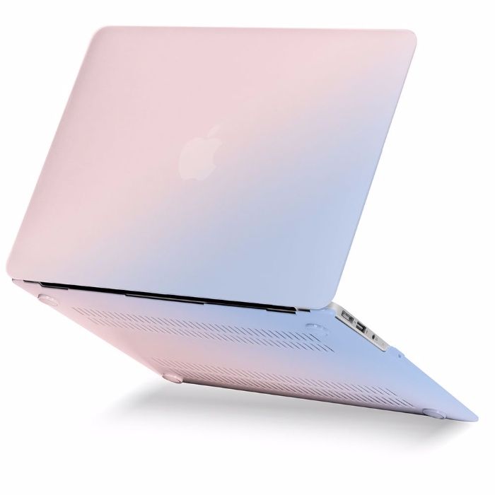 Protectie carcasa plastic pt Macbook Pro 15'' A1990 A1707 roz albastru