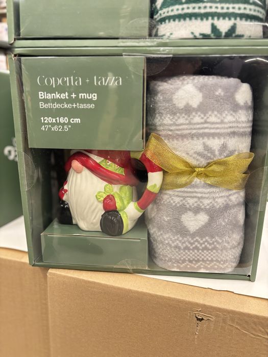 Одеало с коледна чаша