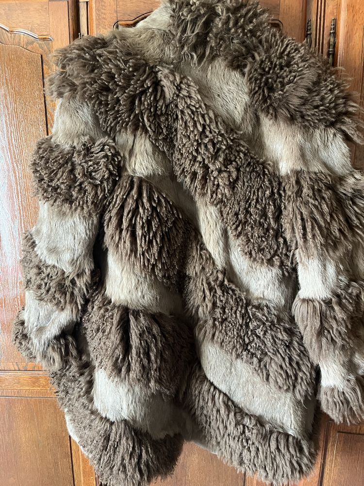 Haina de blana naturala moderna din oaie mongoleza