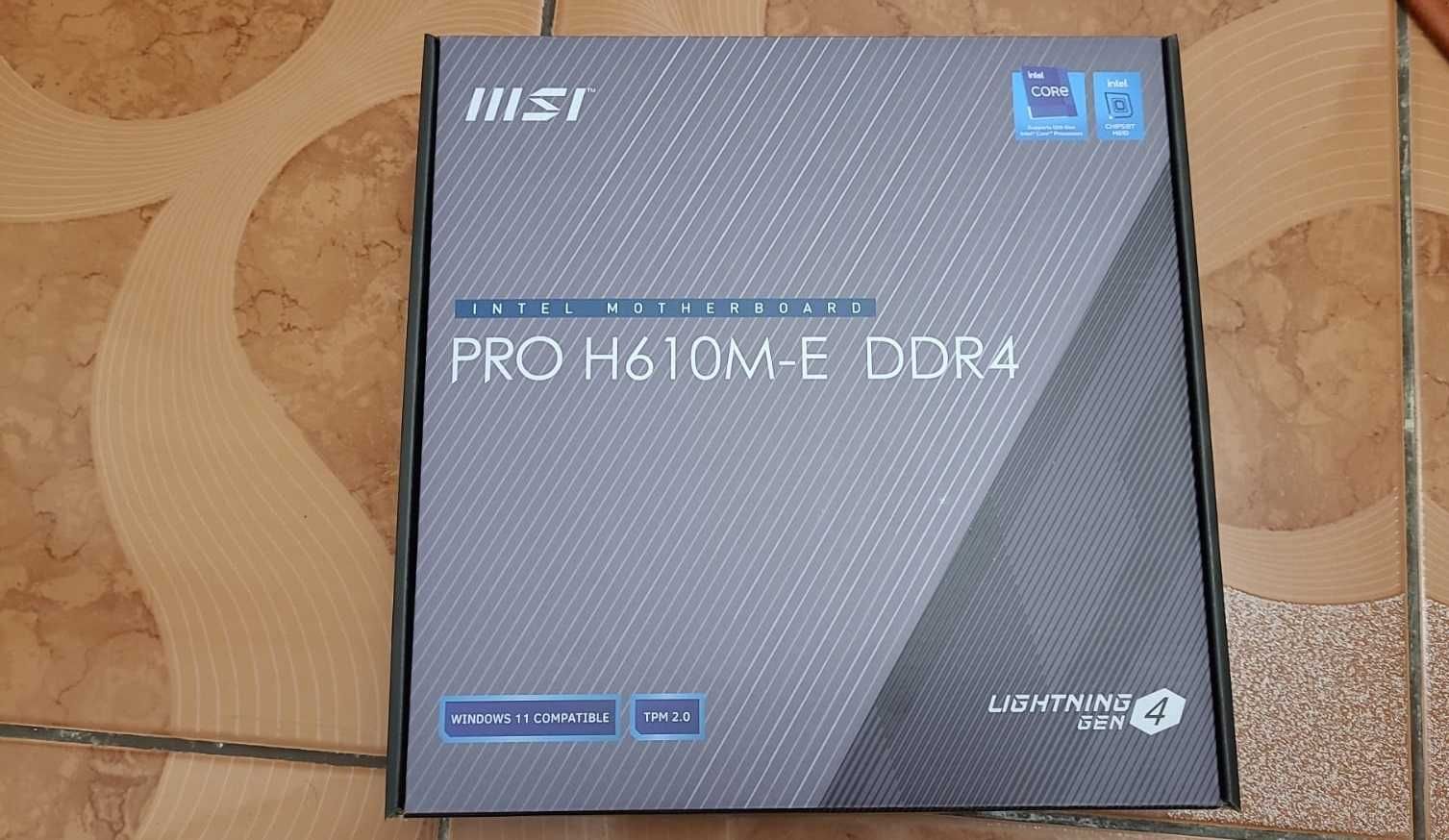 kit gaming i3 1200 +cooler + MSI PRO H610M-E DDR4 -noi , ram