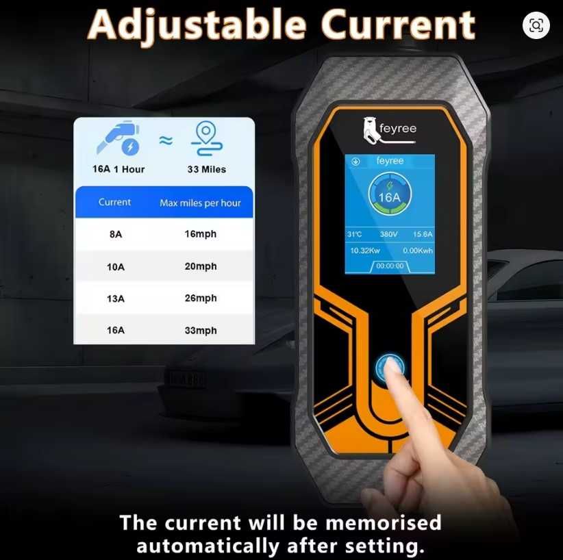 Трифазна зарядна станция за електромобили- 11 KW max