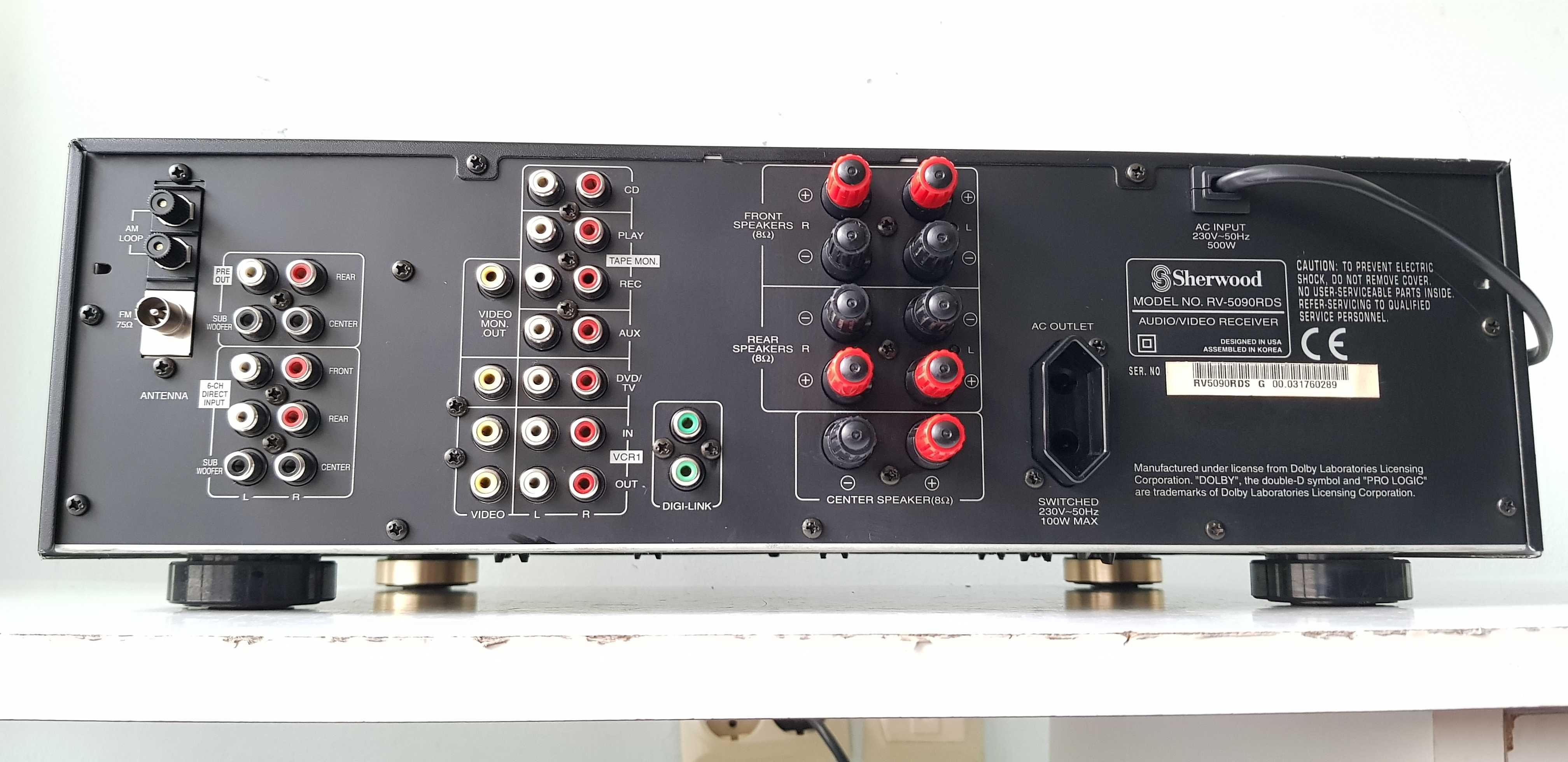 Sherwood RV 5090 muzica 5.1 puternic rar 500W filme muzica